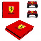 Ferrari decal skin for PS4 Slim Console & Controllers