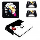 Marilyn Monroe decal skin for PS4 Slim Console & Controllers