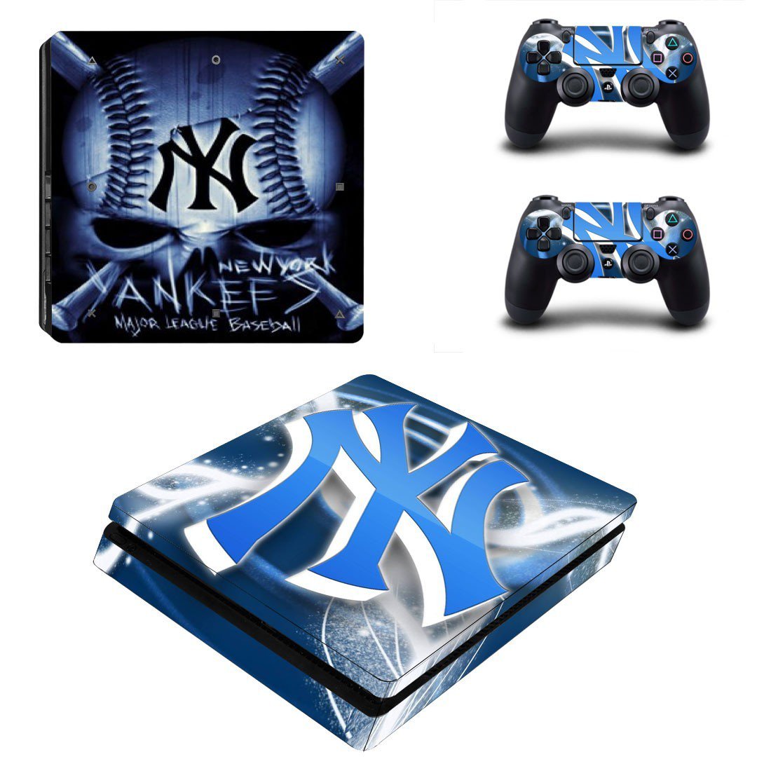 New york yankees decal skin for PS4 Slim Console & Controllers