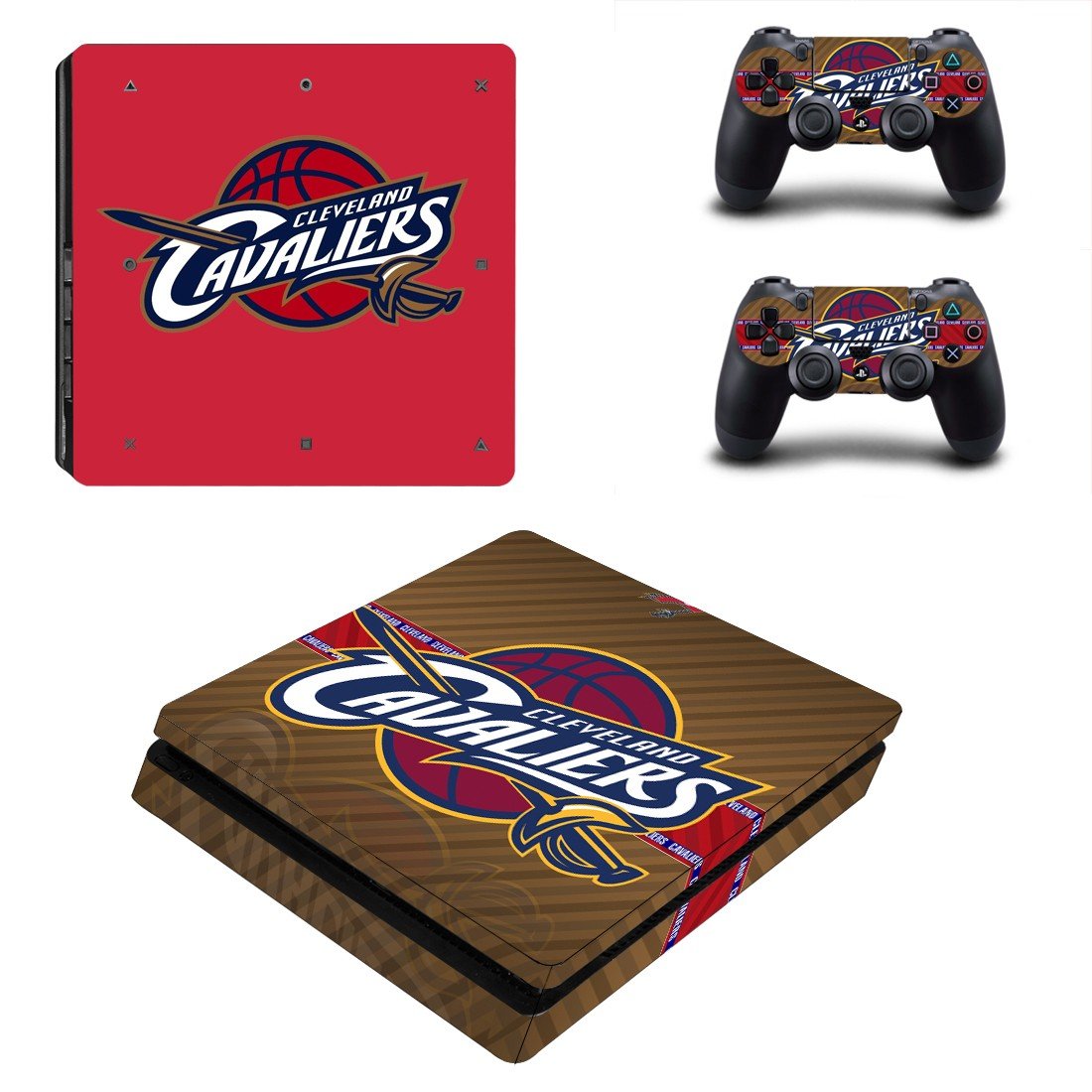 Cleveland Cavaliers decal skin for PS4 Slim Console & Controllers