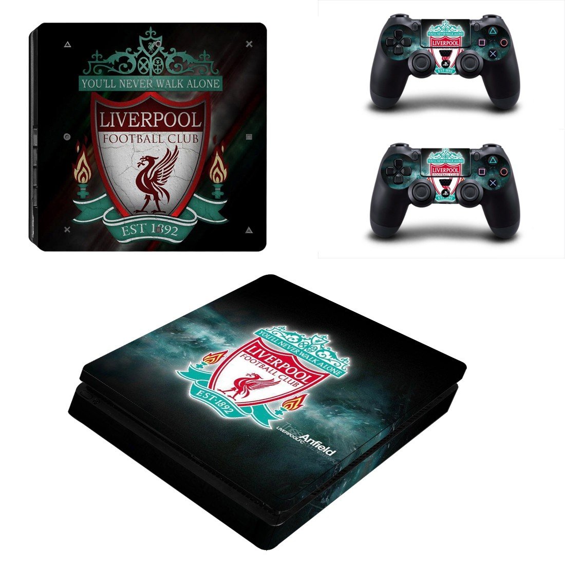 Liverpool FC decal skin for PS4 Slim Console & Controllers