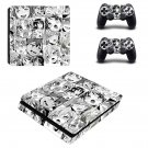 Anime Ahegao Girl decal skin for PS4 Slim Console & Controllers