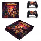 Minecraft Dungeons decal skin for PS4 Slim Console & Controllers