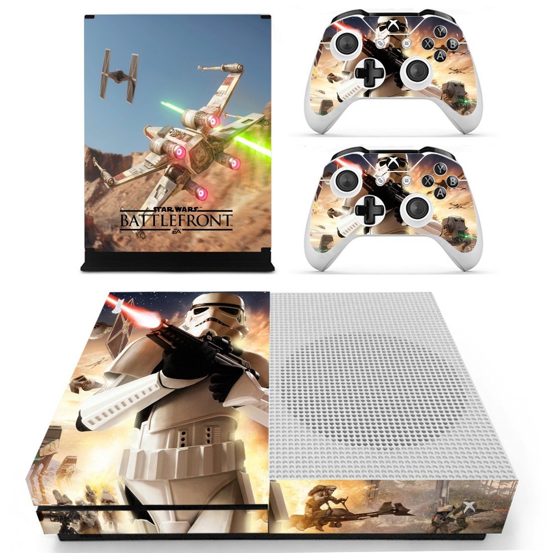 Stars wars battlefront decal skin for Xbox one S Console & Controllers