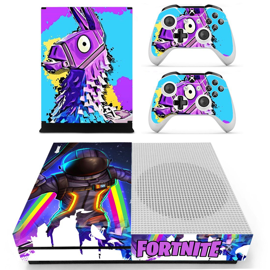 Fortnite decal skin for Xbox one S Console & Controllers