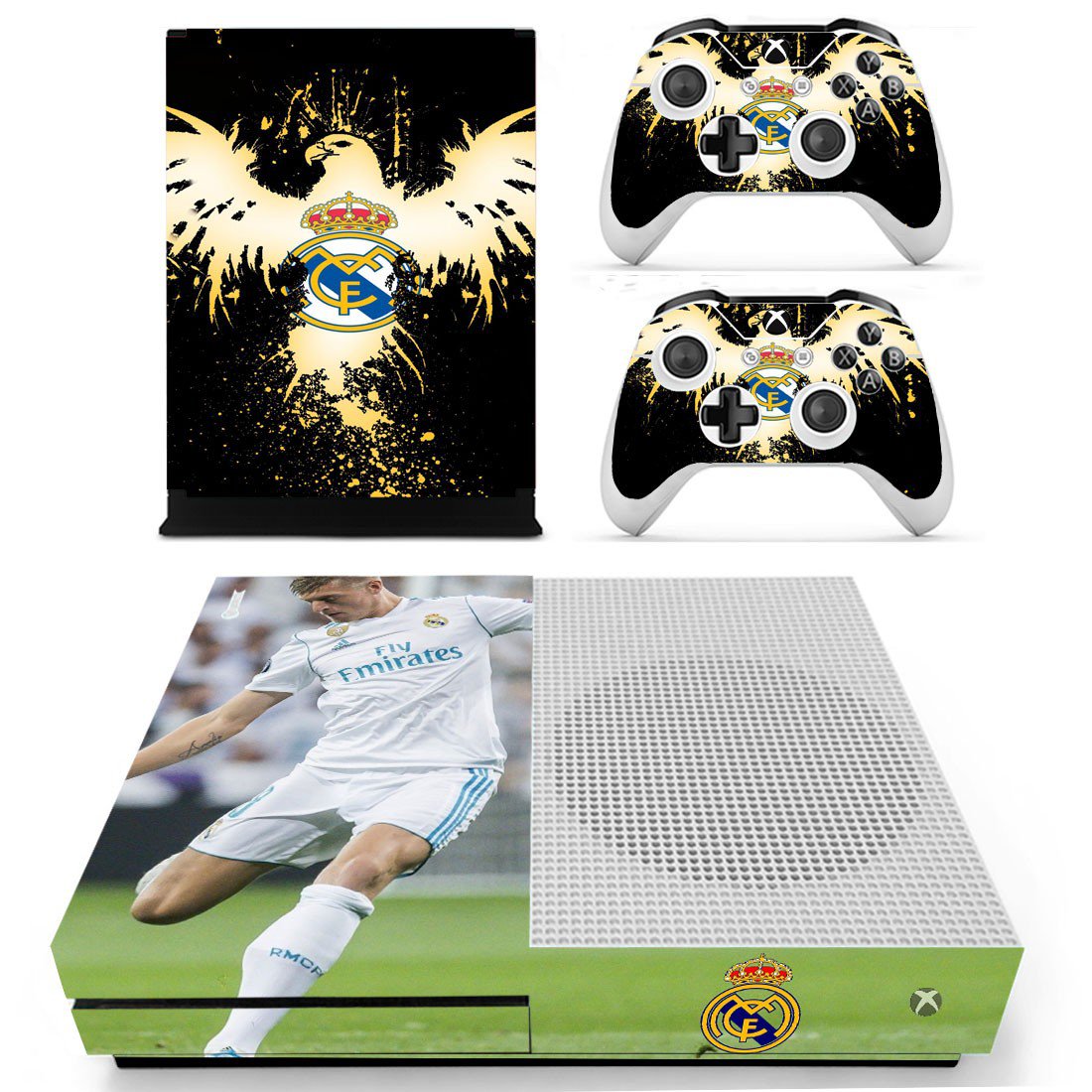 Real Madrid decal skin for Xbox one S Console & Controllers