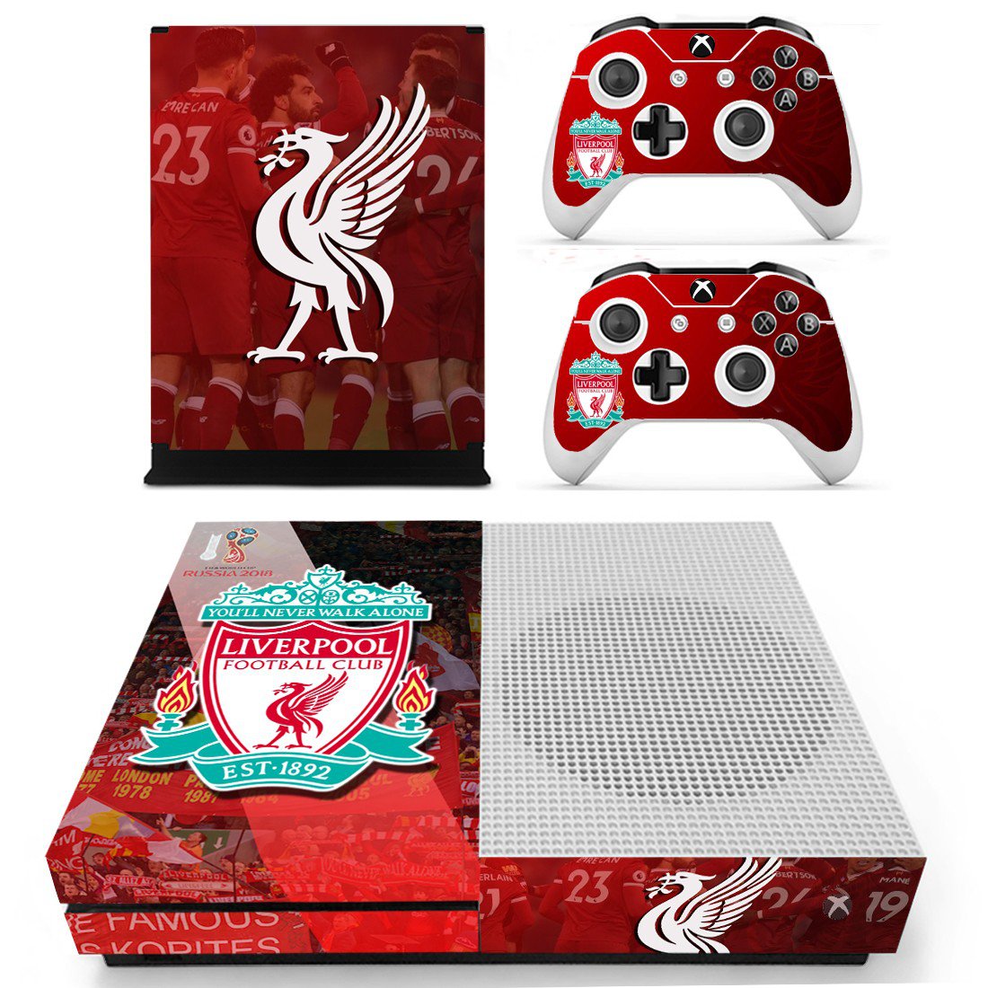 Liverpool FC decal skin for Xbox one S Console & Controllers