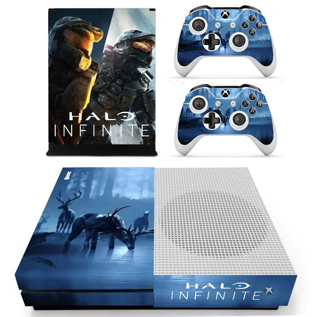 Halo Infinite decal skin for Xbox one S Console & Controllers