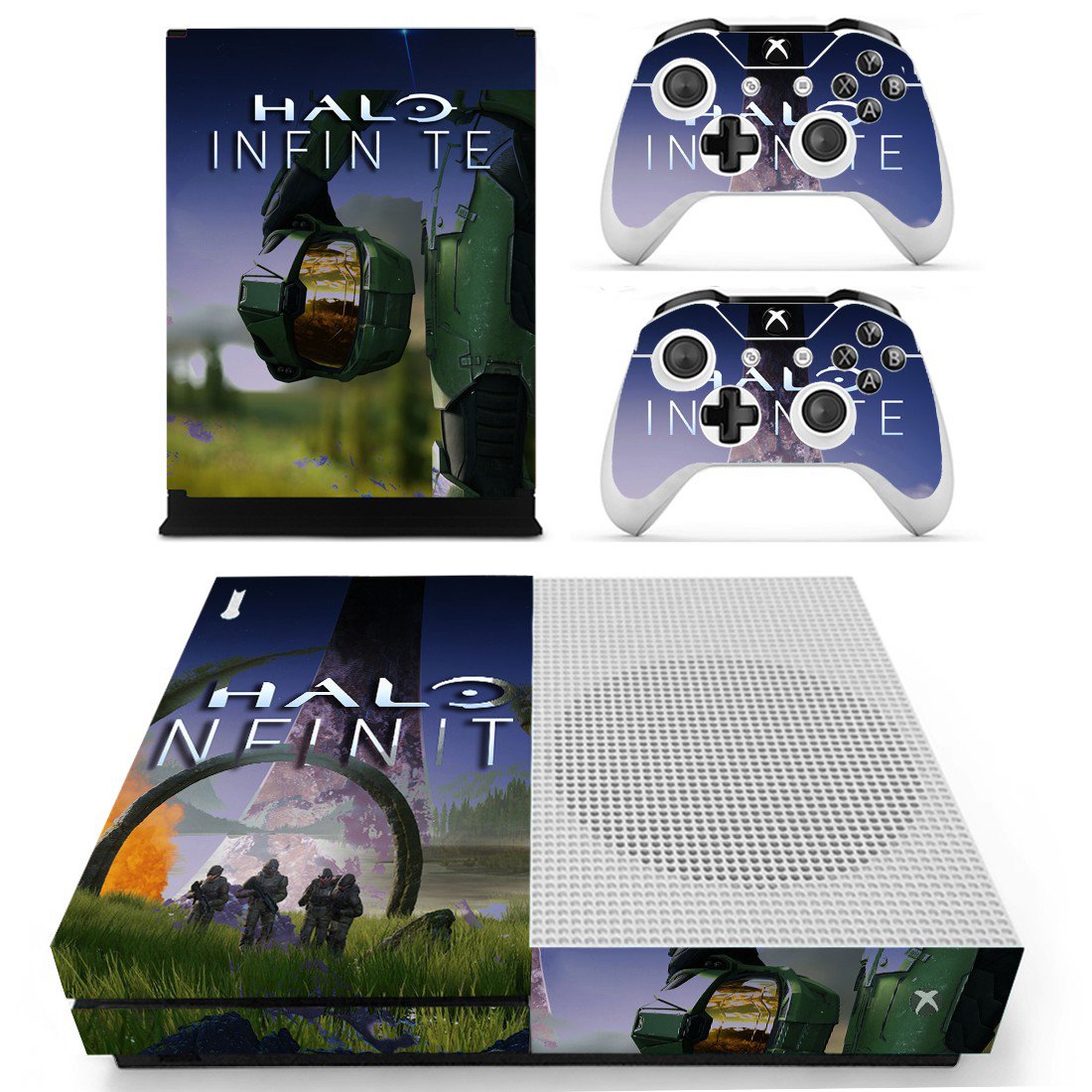 Halo Infinite decal skin for Xbox one S Console & Controllers