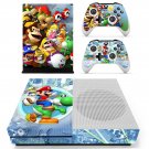 Super Mario Bros decal skin for Xbox one S Console & Controllers