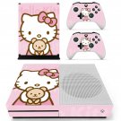 Hello Kitty decal skin for Xbox one S Console & Controllers
