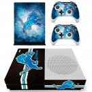 Detroit lions decal skin for Xbox one S Console & Controllers