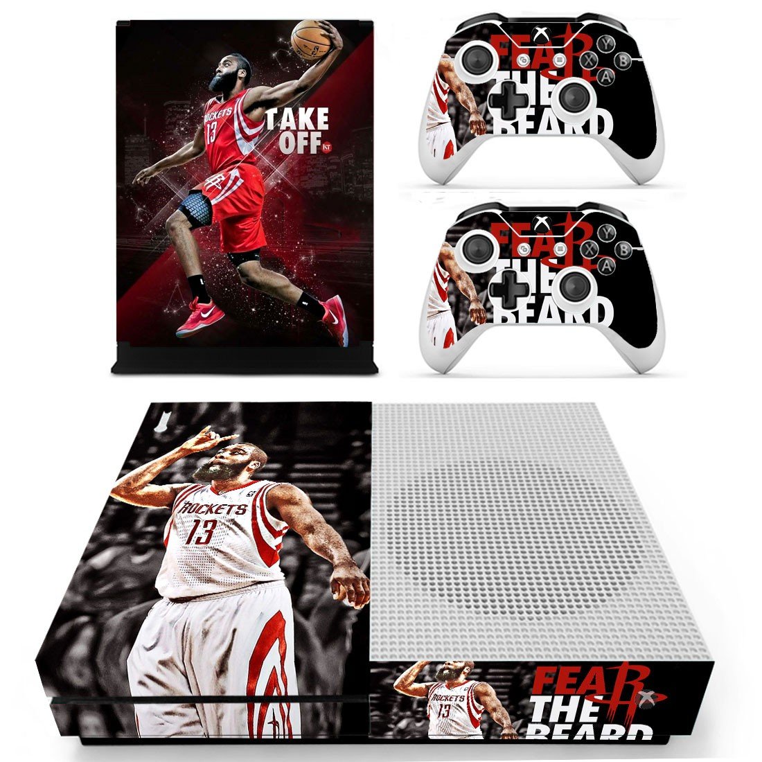 James Harden decal skin for Xbox one S Console & Controllers