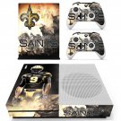 New Orleans Saints decal skin for Xbox one S Console & Controllers