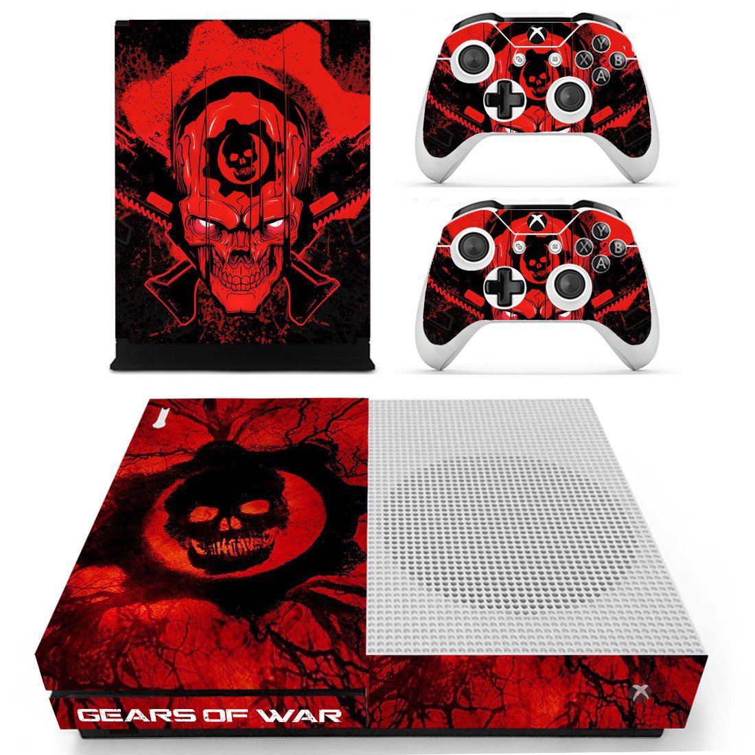 Gears of War decal skin for Xbox one S Console & Controllers