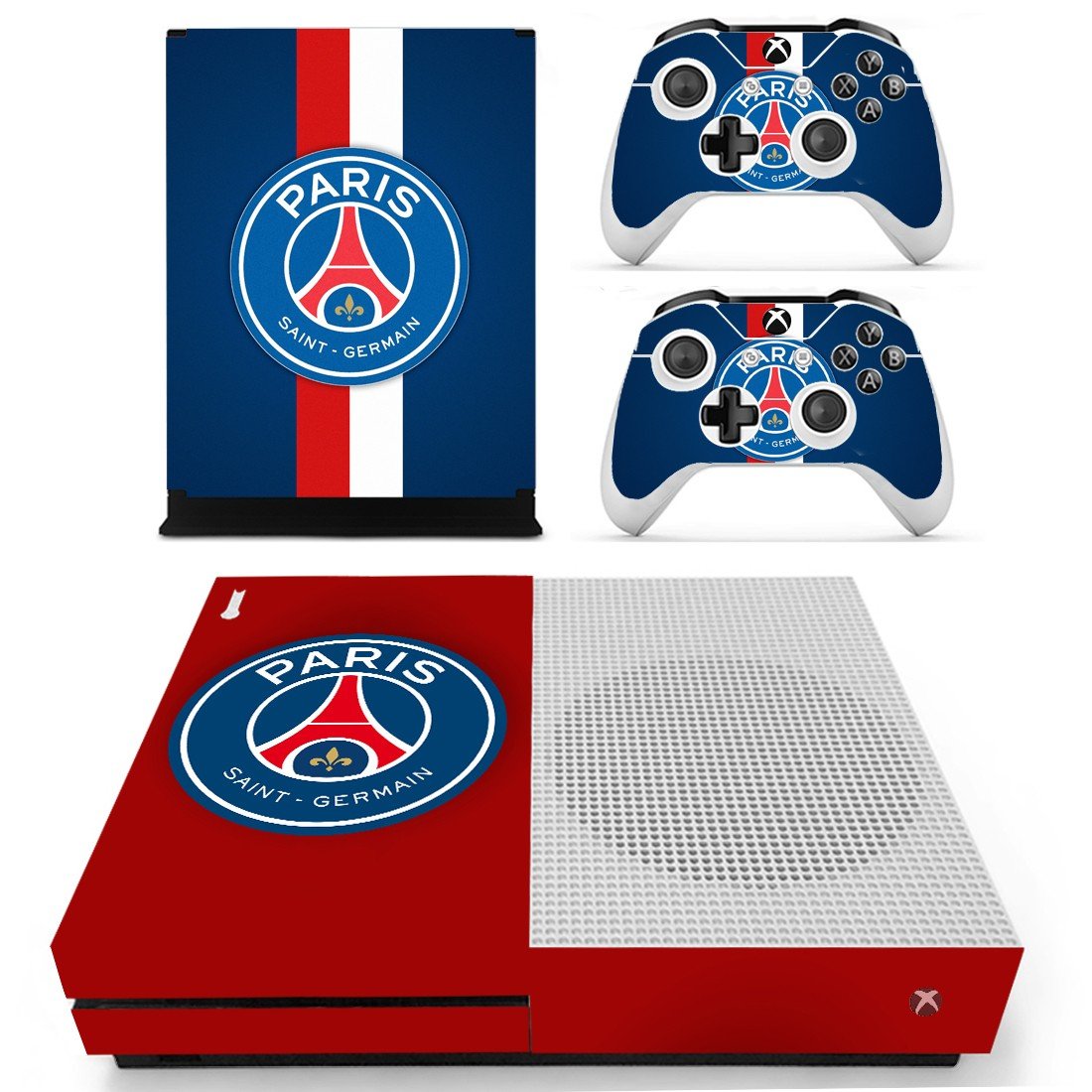 Paris Saint Germain FC decal skin for Xbox one S Console & Controllers