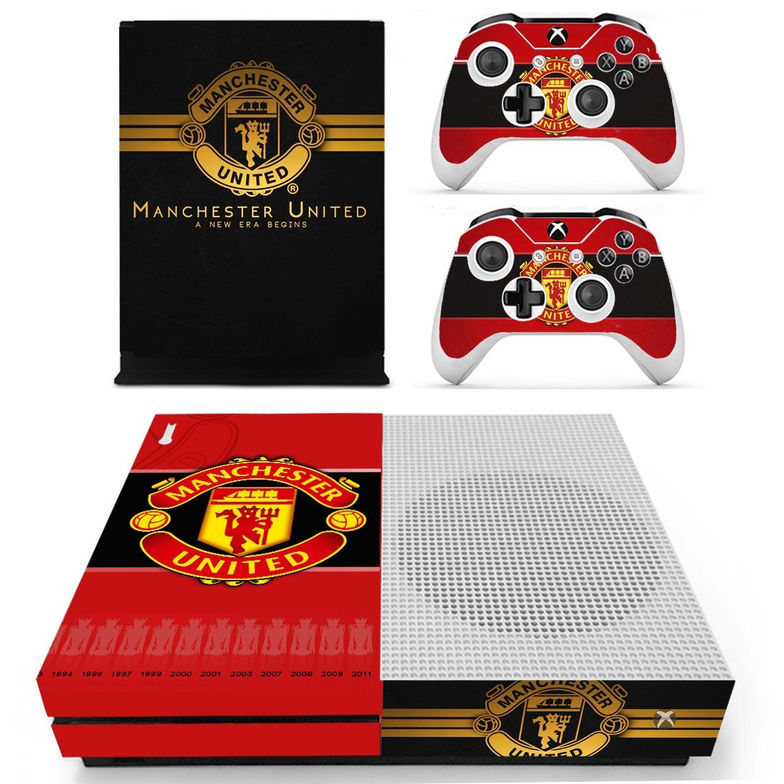 Manchester United decal skin for Xbox one S Console & Controllers