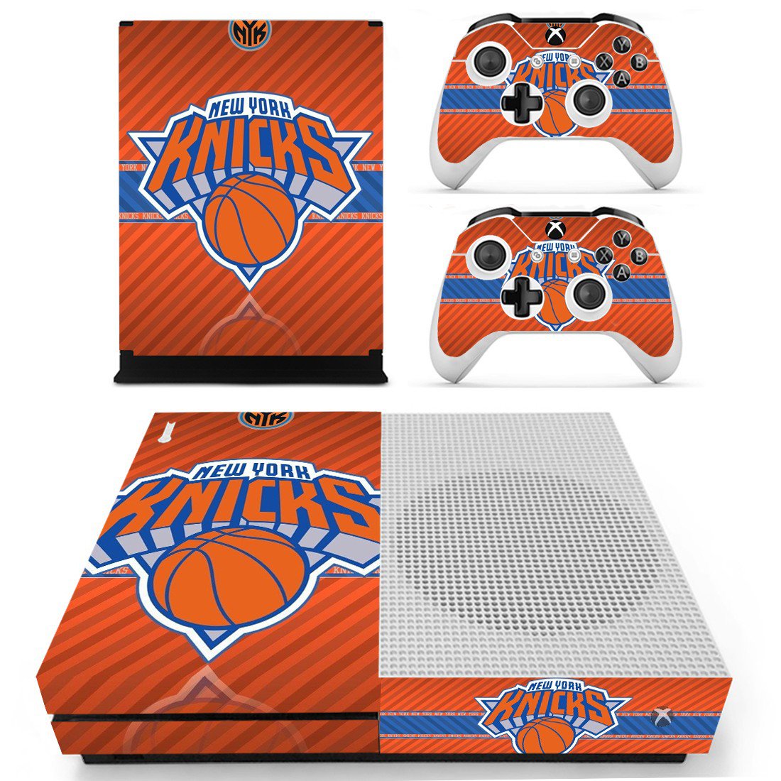 New York Knicks decal skin for Xbox one S Console & Controllers
