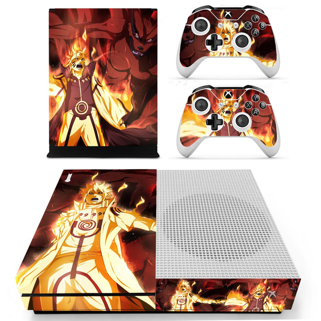 Naruto Minato decal skin for Xbox one S Console & Controllers