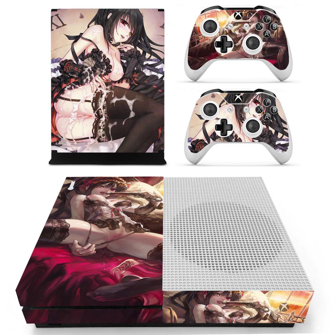 Anime decal skin for Xbox one S Console & Controllers