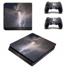Thunder Lighting decal skin for PS4 Slim Console & Controllers