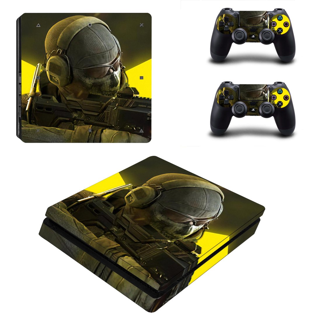 Cold War decal skin for PS4 Slim Console & Controllers