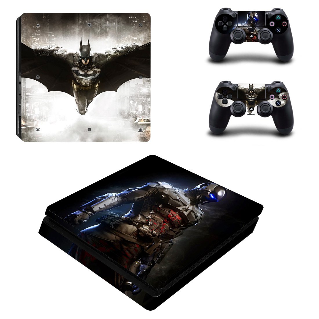 Batman decal skin for PS4 Slim Console & Controllers