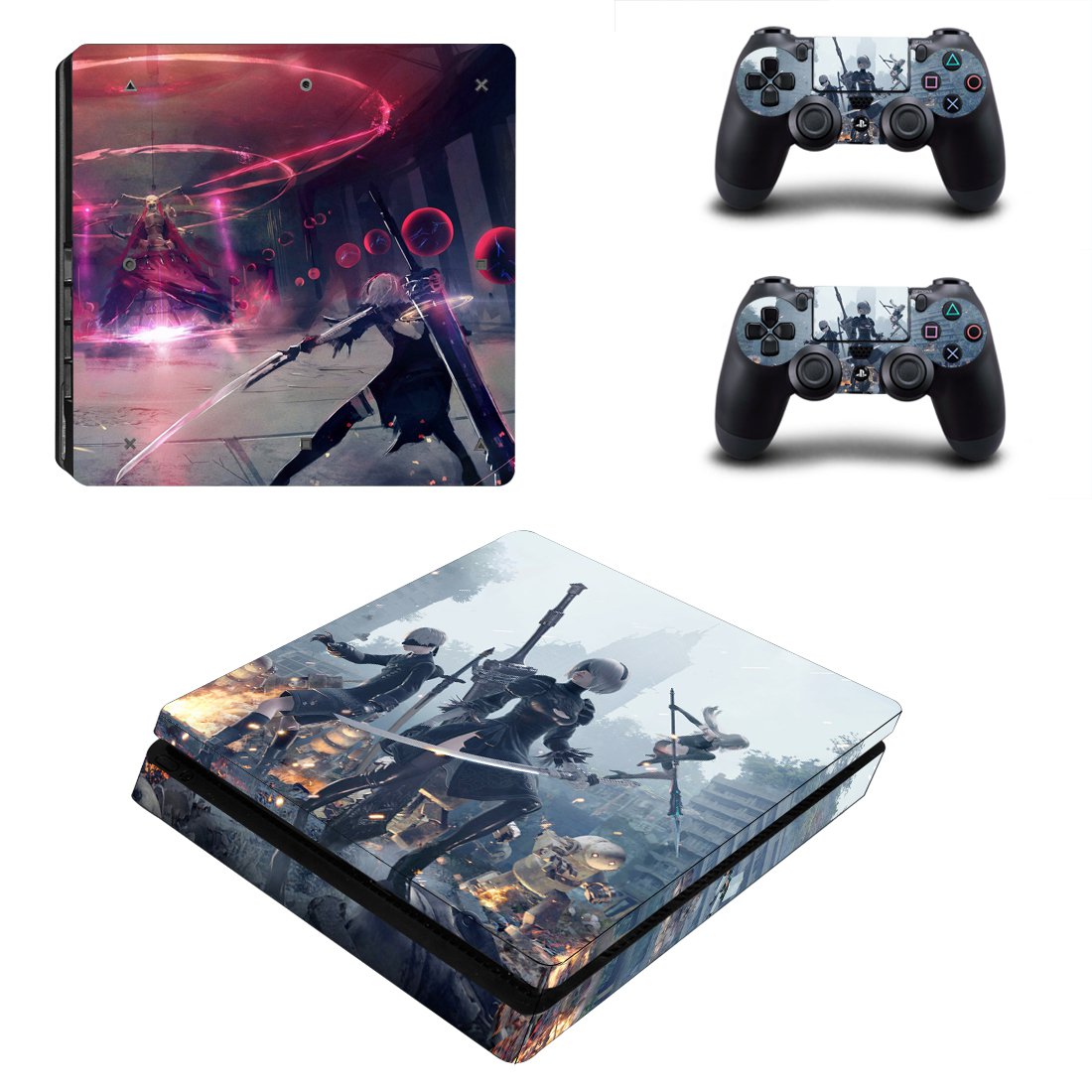 NieR Automata decal skin for PS4 Slim Console & Controllers