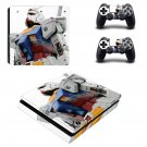 Gundam decal skin for PS4 Slim Console & Controllers