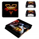 Street Fighter 5 decal skin for PS4 Slim Console & Controllers