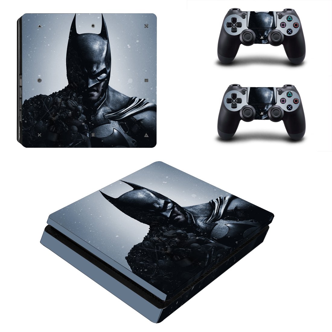 Batman decal skin for PS4 Slim Console & Controllers