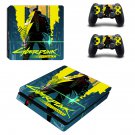 Cyberpunk Edgerunners decal skin for PS4 Slim Console & Controllers