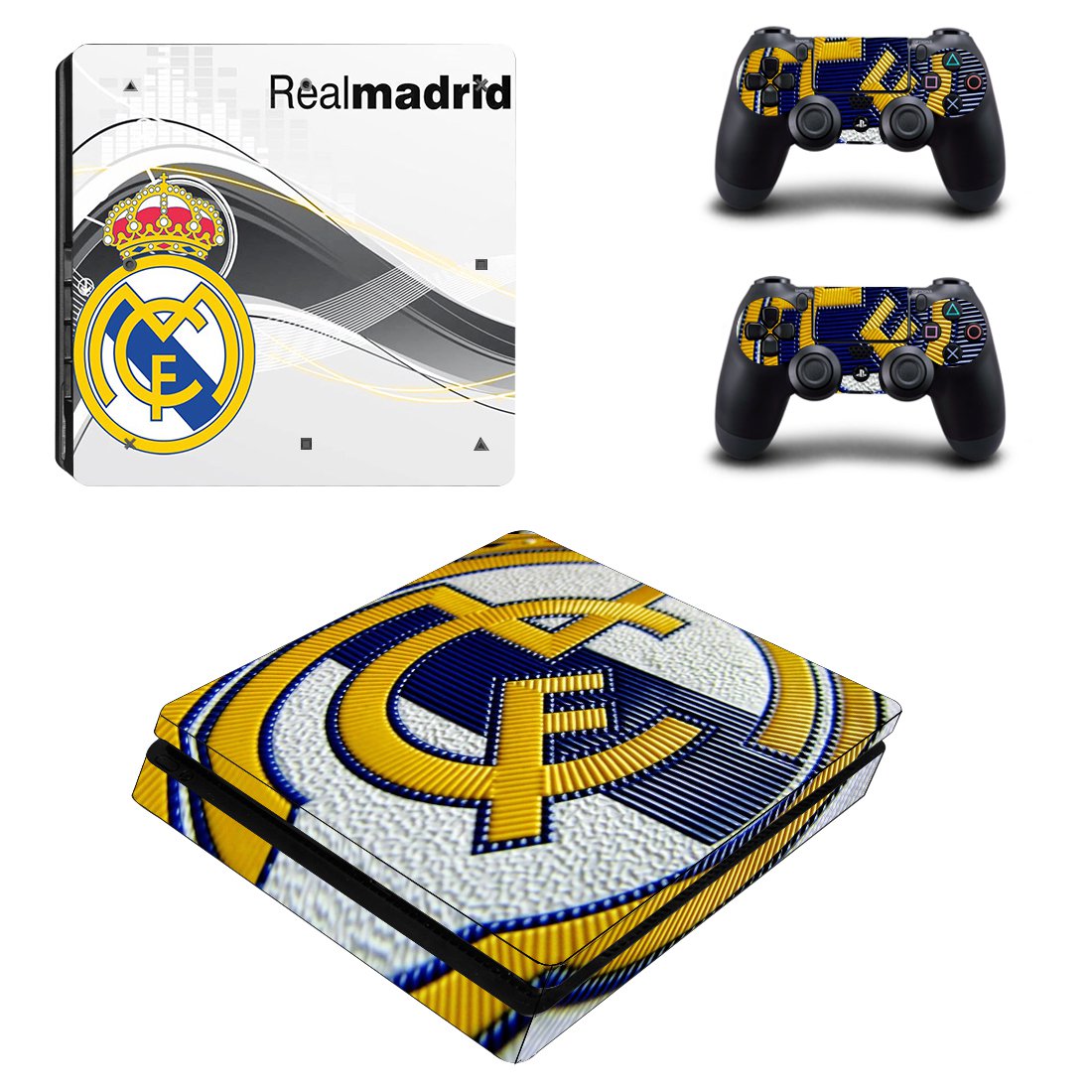 Real Madrid decal skin for PS4 Slim Console & Controllers