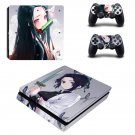 Demon Slayer decal skin for PS4 Slim Console & Controllers