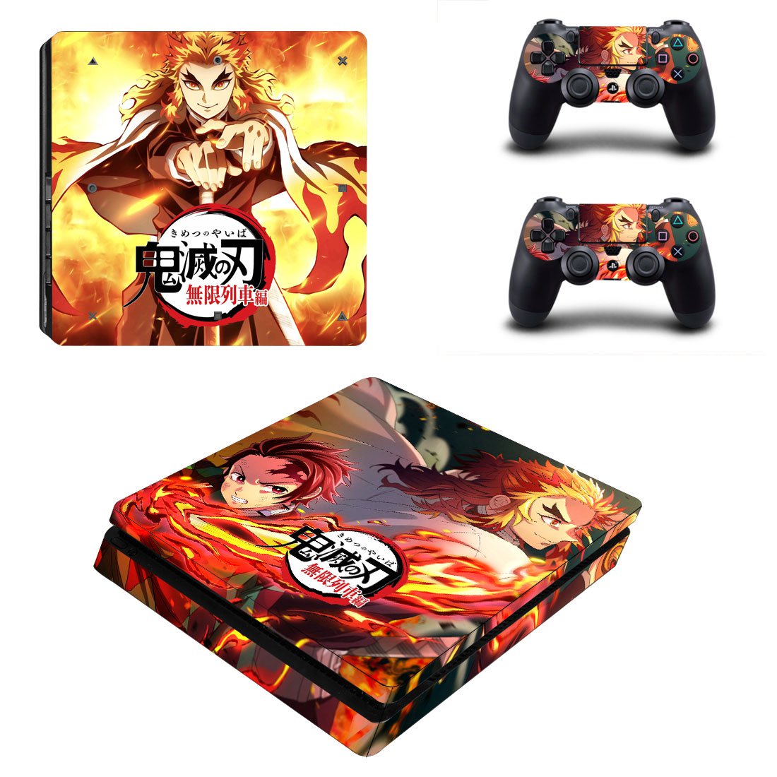 Kimetsu no Yaiba decal skin for PS4 Slim Console & Controllers
