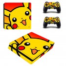 Pikachu decal skin for PS4 Slim Console & Controllers