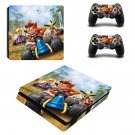 Crash Bandicoot decal skin for PS4 Slim Console & Controllers
