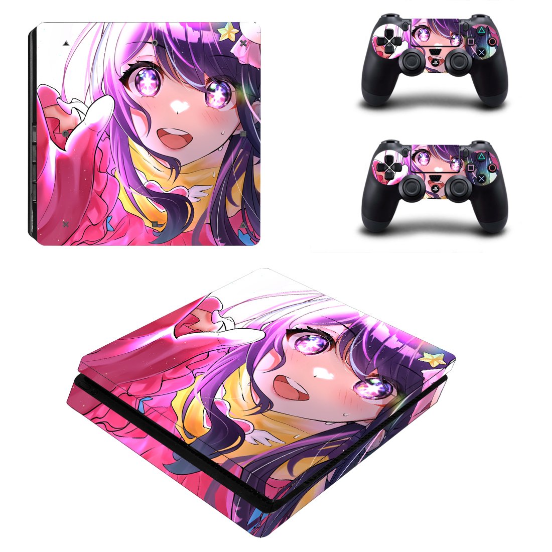 Kimetsu no Yaiba decal skin for PS4 Slim Console & Controllers