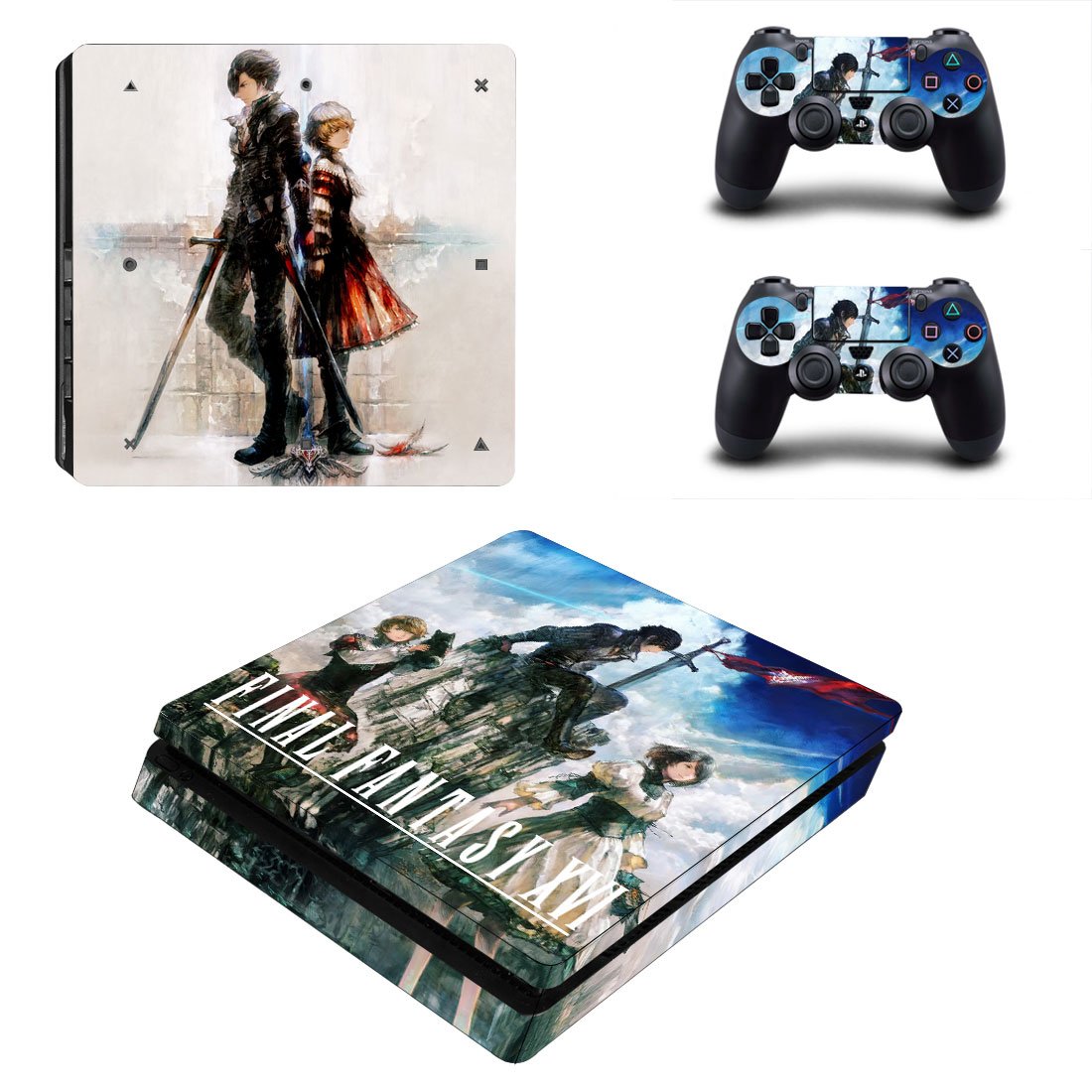 Fianl Fantasy 16 decal skin for PS4 Slim Console & Controllers