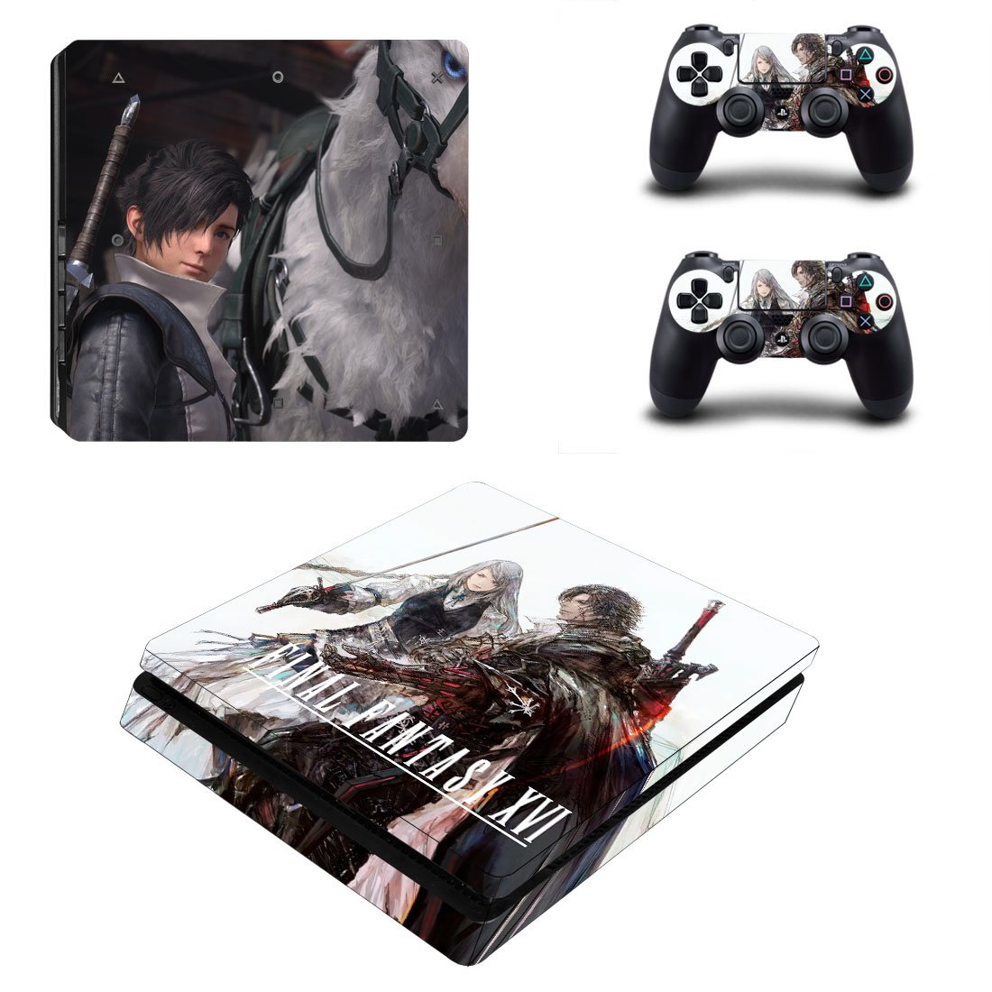 Fianl Fantasy 16 decal skin for PS4 Slim Console & Controllers