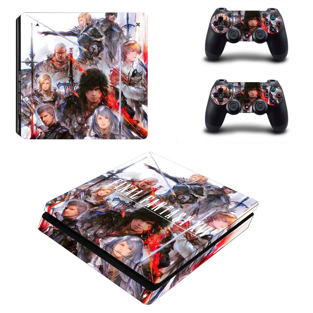 Fianl Fantasy 16 decal skin for PS4 Slim Console & Controllers
