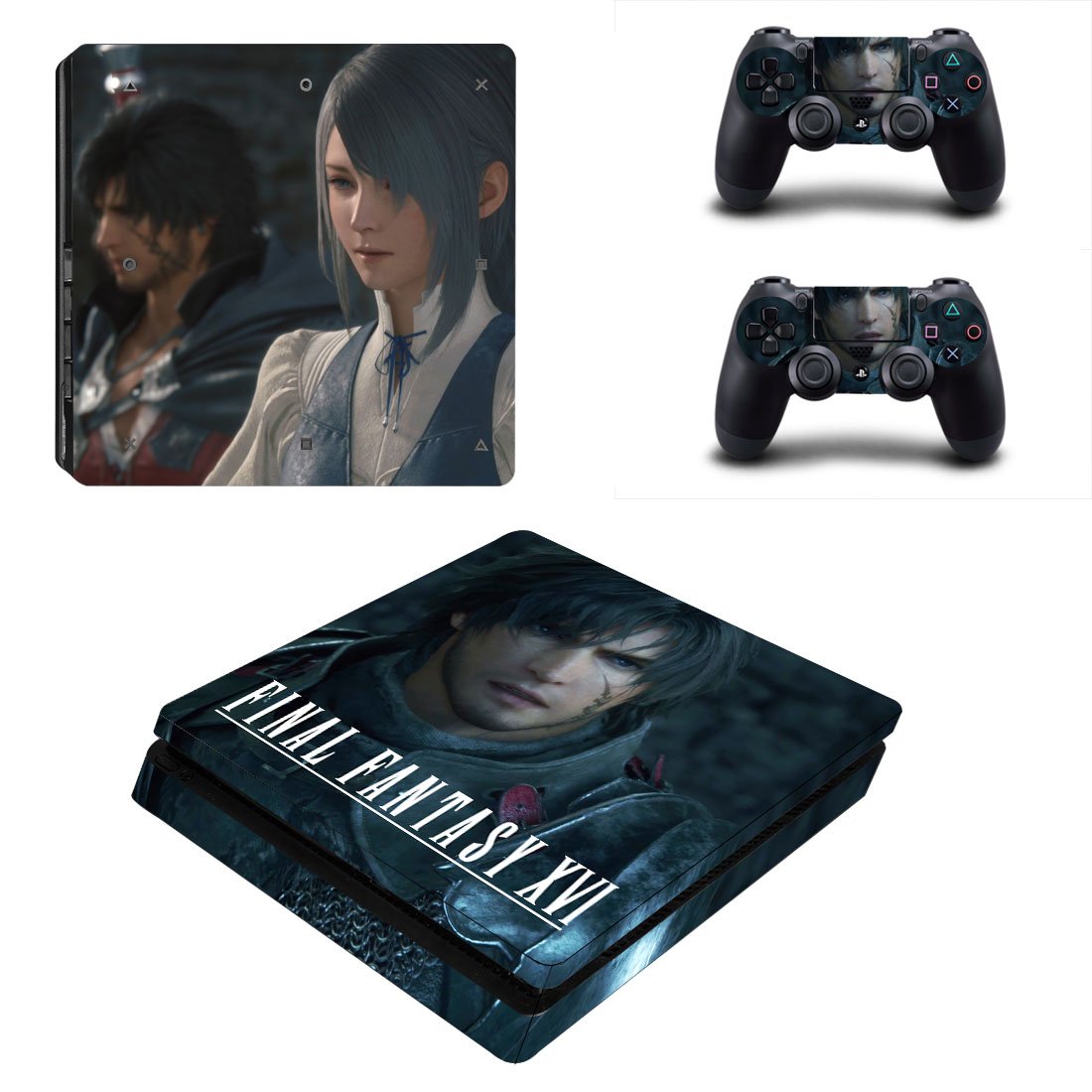 Fianl Fantasy 16 decal skin for PS4 Slim Console & Controllers