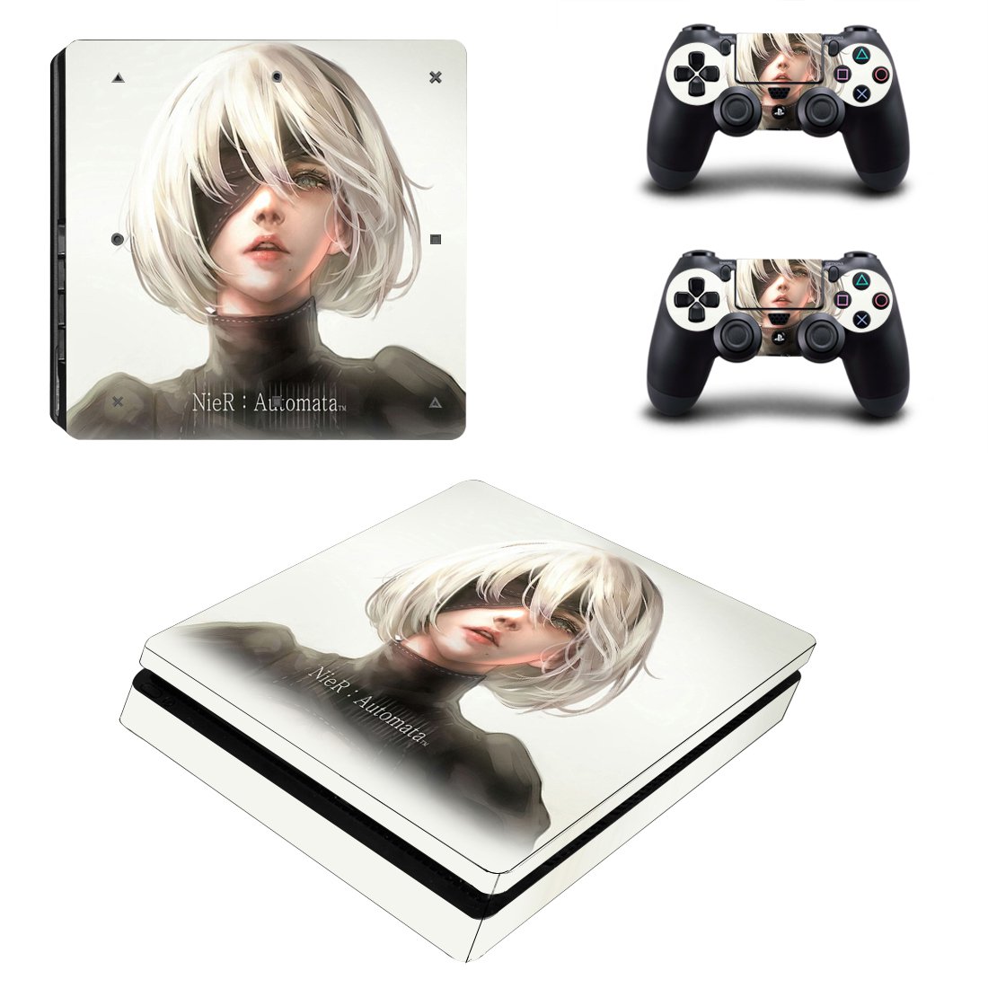 NieR Automata decal skin for PS4 Slim Console & Controllers