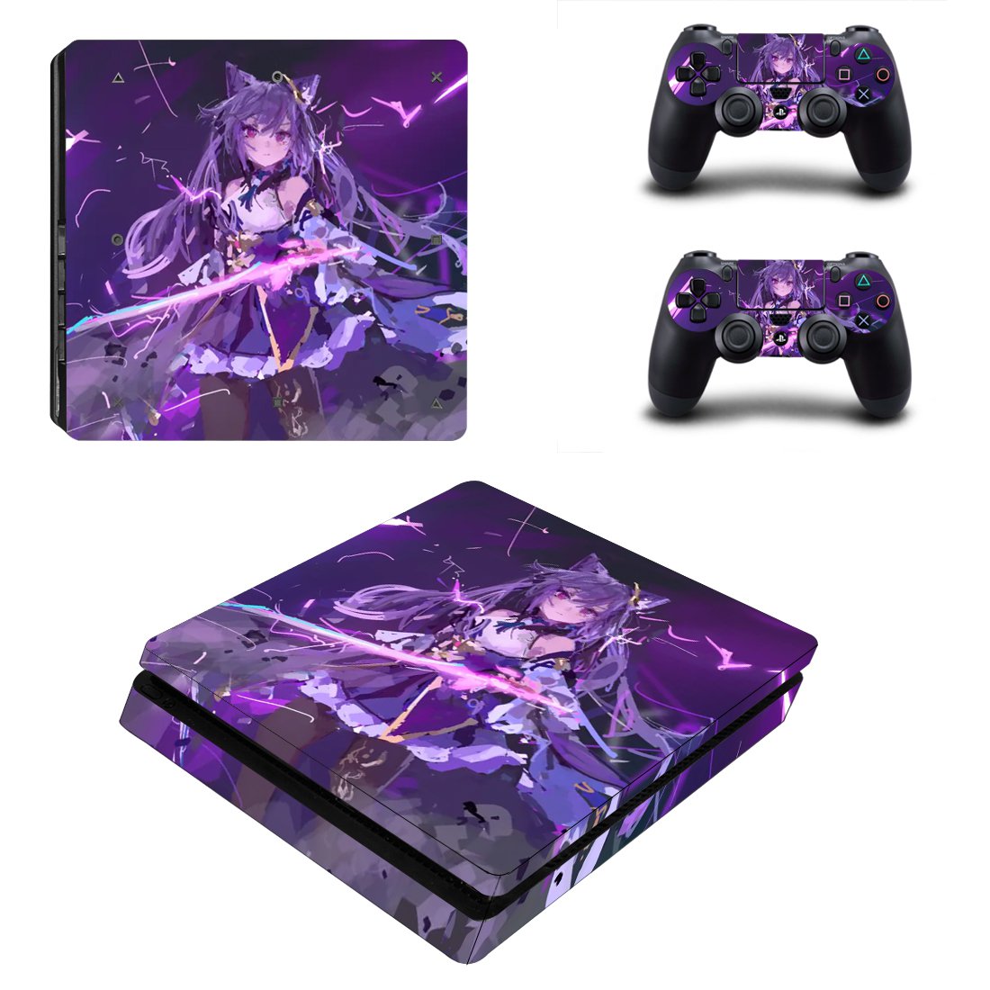 Genshin Impact decal skin for PS4 Slim Console & Controllers