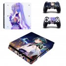 Genshin decal skin for PS4 Slim Console & Controllers