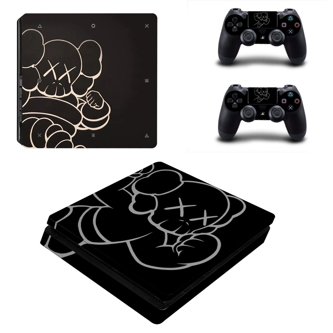 Unisex Style decal skin for PS4 Slim Console & Controllers