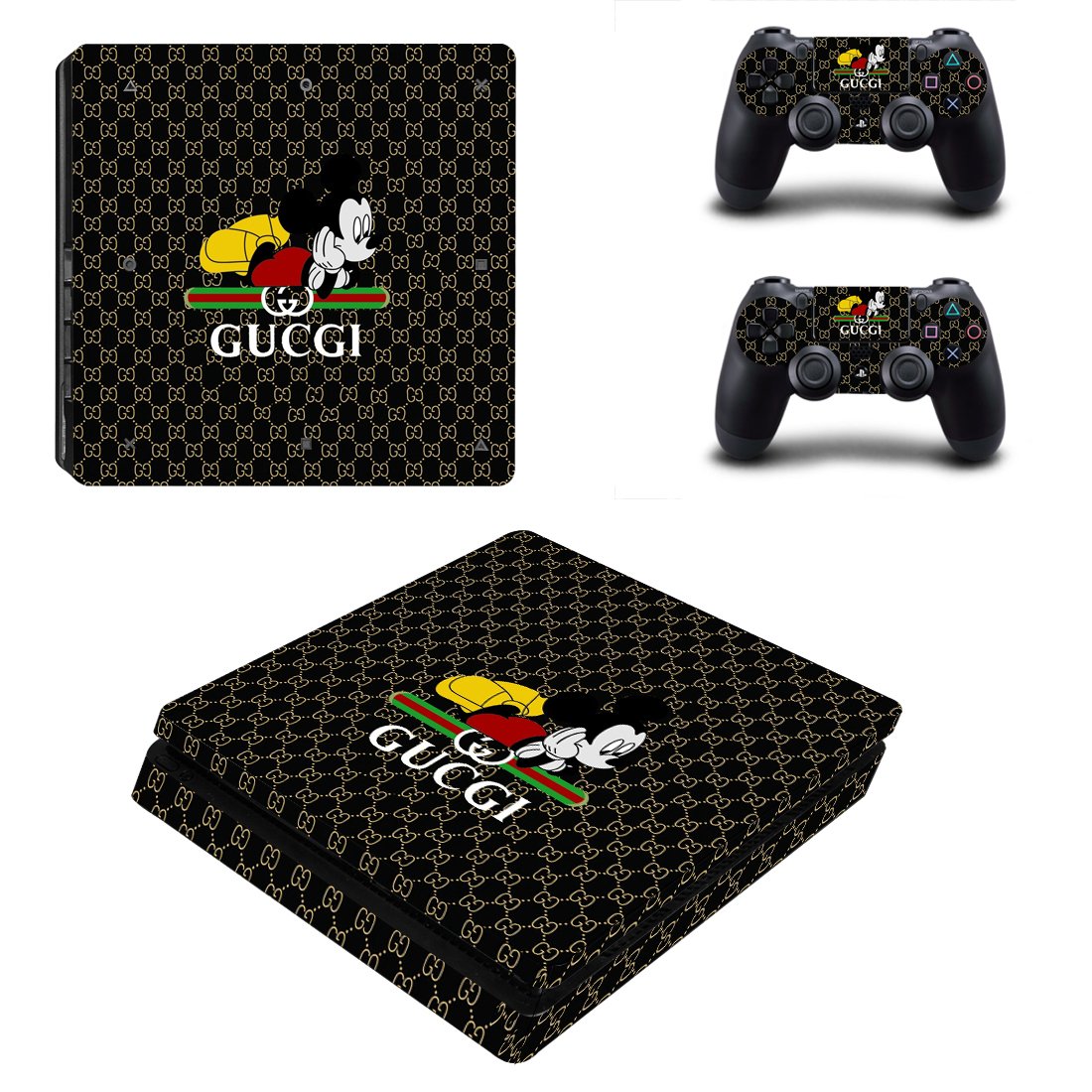Mickey Mouse decal skin for PS4 Slim Console & Controllers