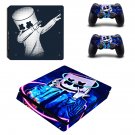 DJ cartoon decal skin for PS4 Slim Console & Controllers