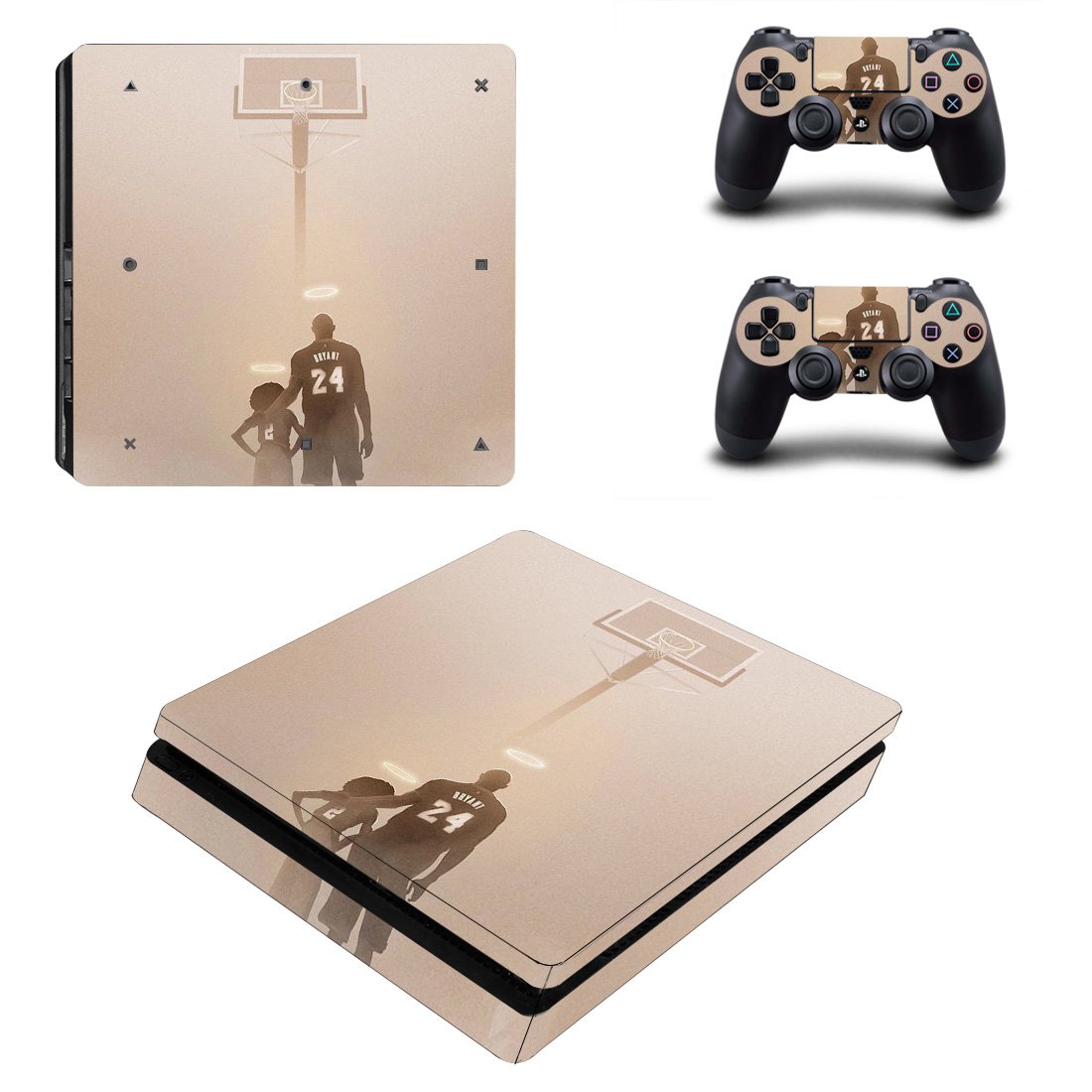 Kobe Bryant decal skin for PS4 Slim Console & Controllers