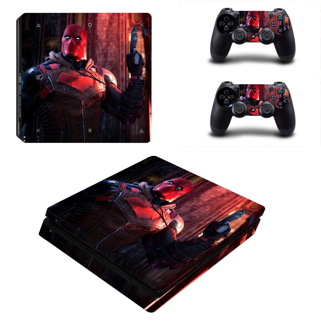 Batman Gotham Knight decal skin for PS4 Slim Console & Controllers